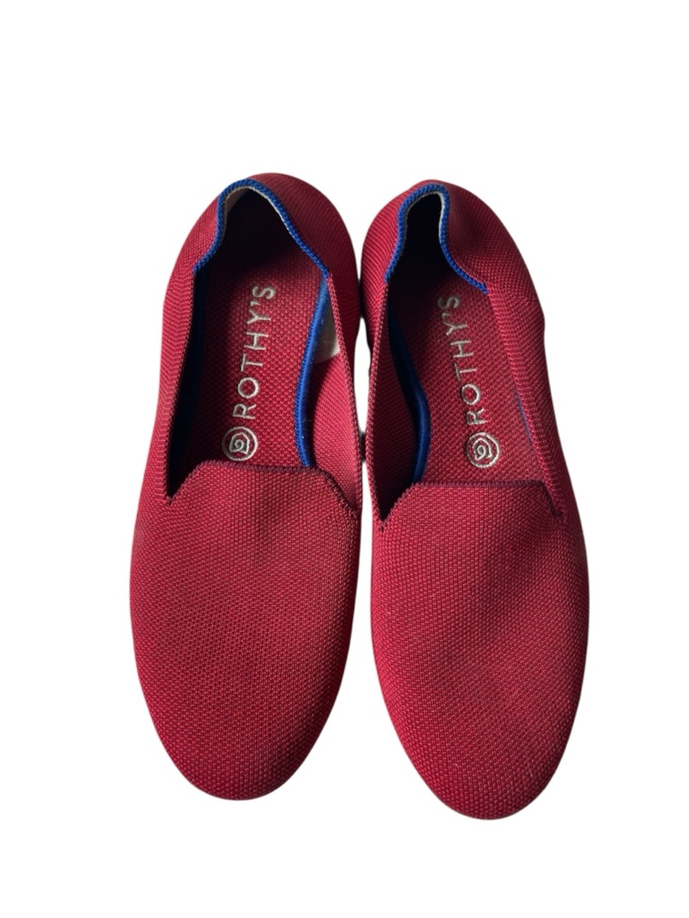 ROTHYS THE LOAFER RED FLAT SHOES SIZE 9.5 WOMENS